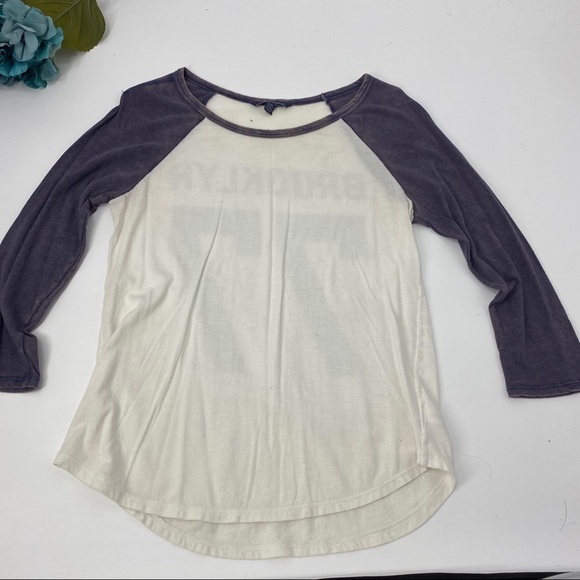 American Eagle burnout raglan Brooklyn t M - Picture 2 of 7